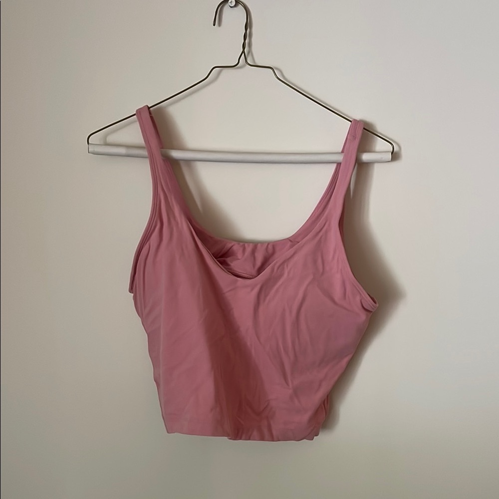 Lululemon Athletica Pink align Fitted Crop Tank Top